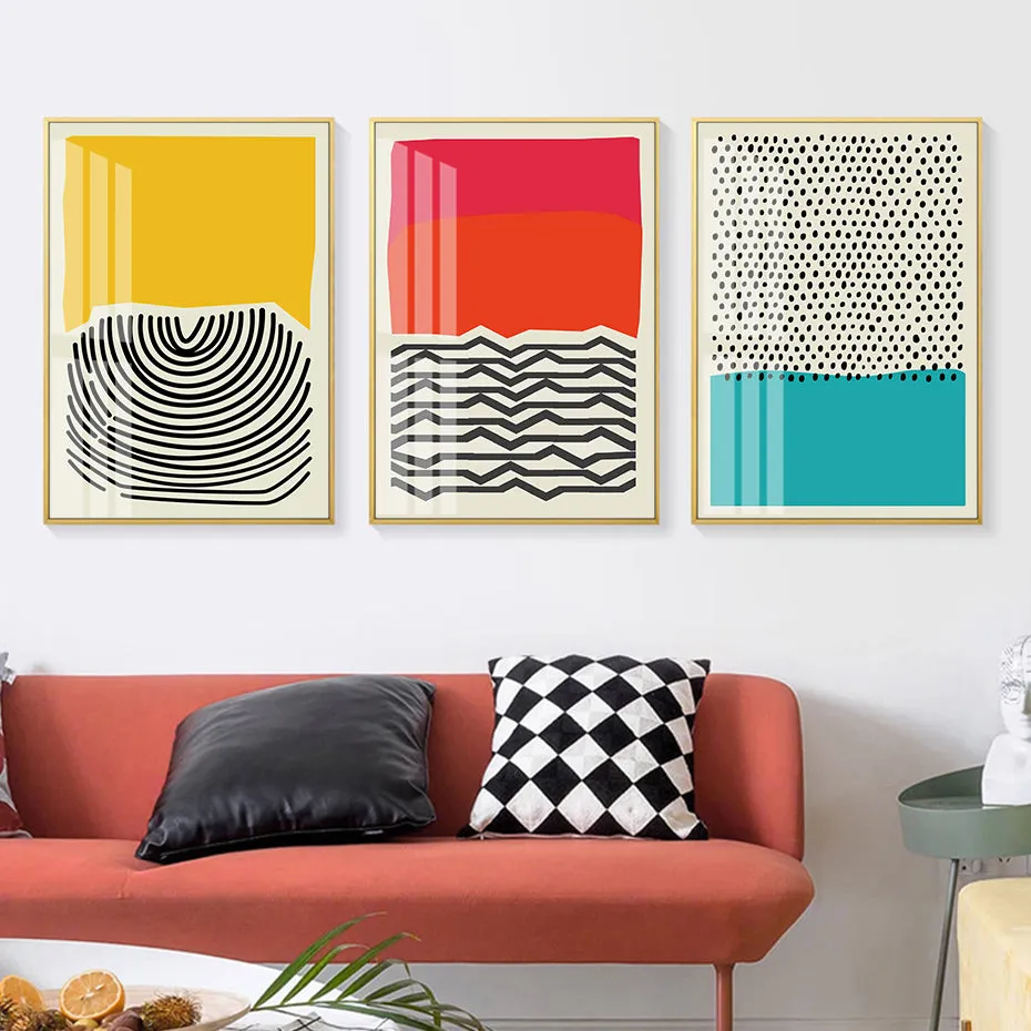 Modern Multicolored Abstract Geometric