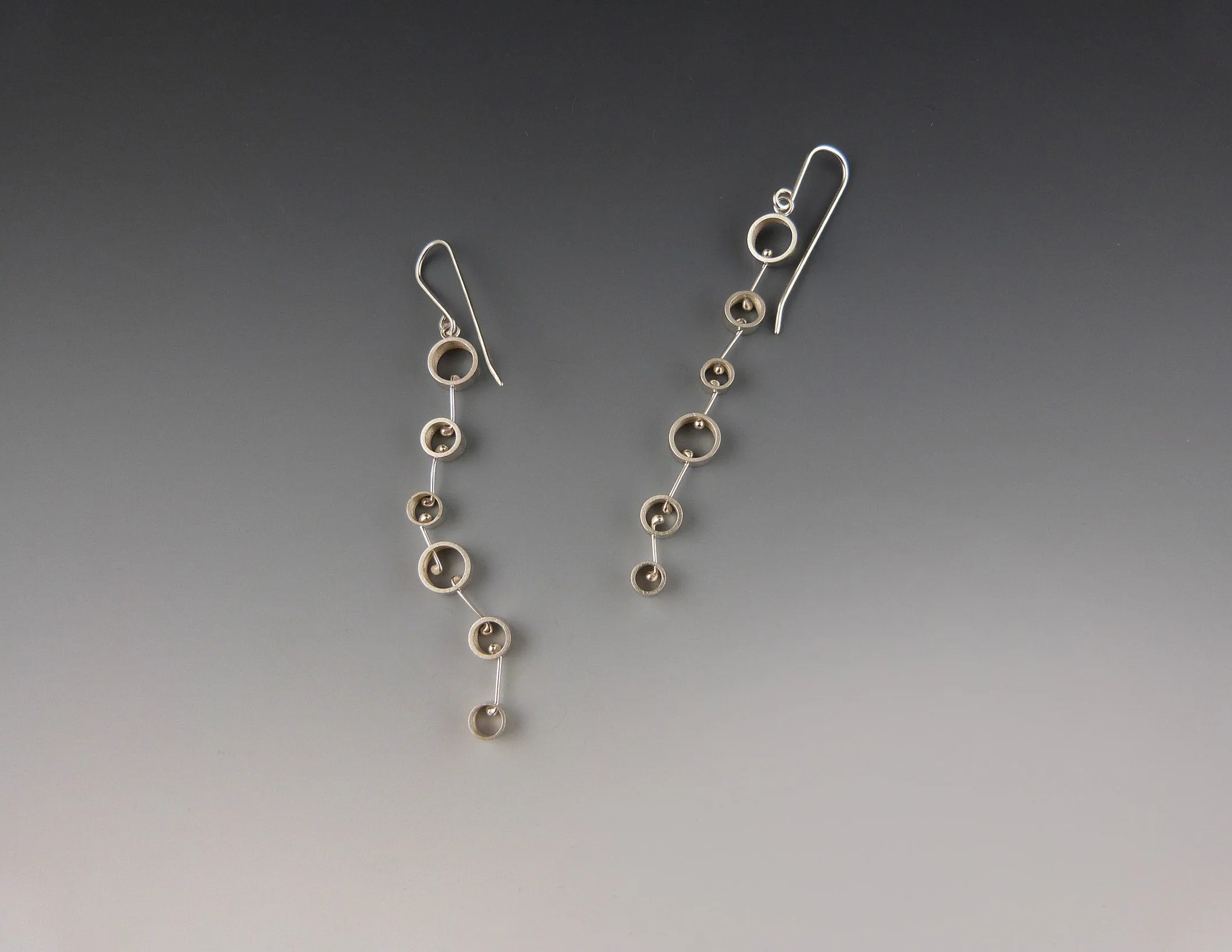 Modern Round Long Earrings