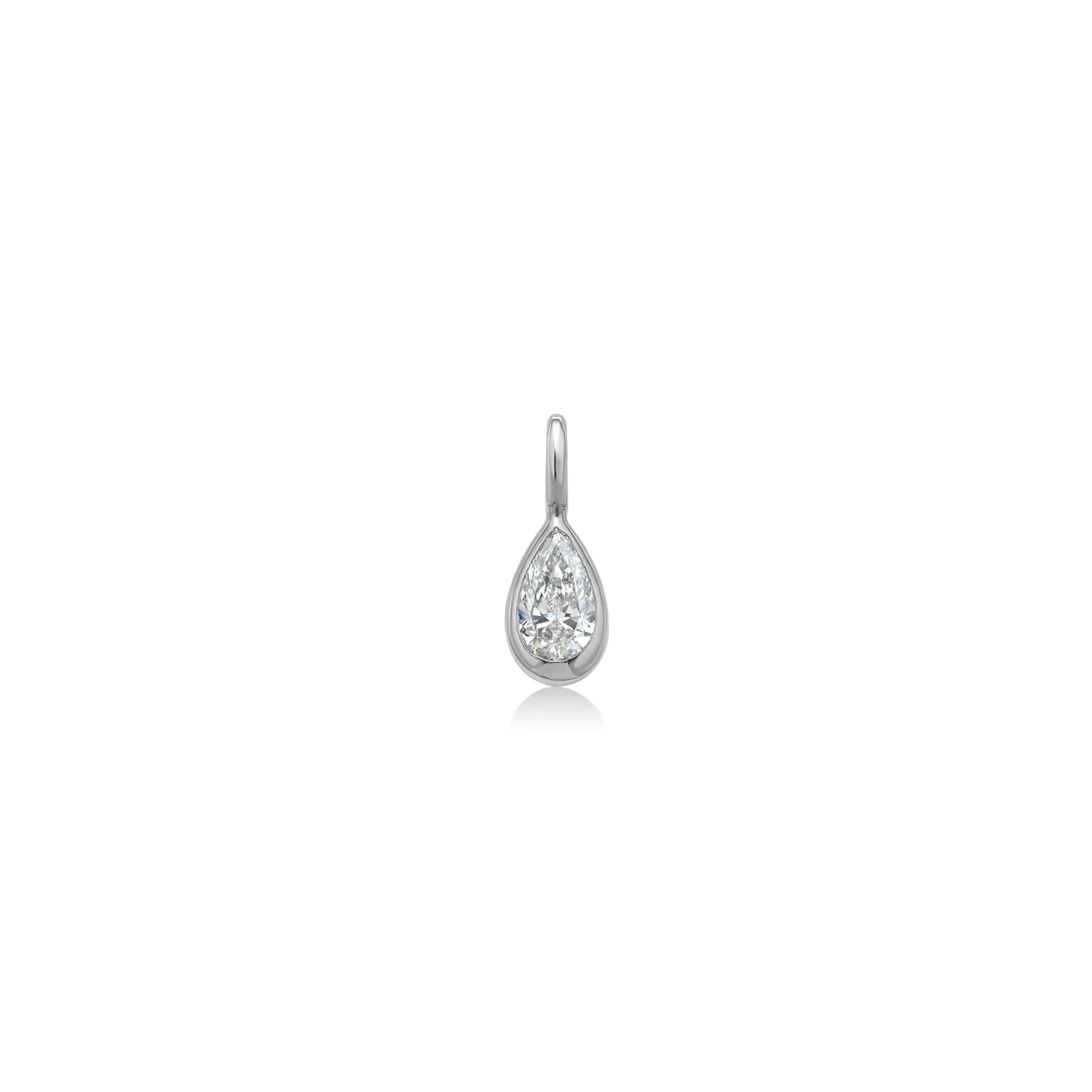 Molten Solitaire Charm - Pear