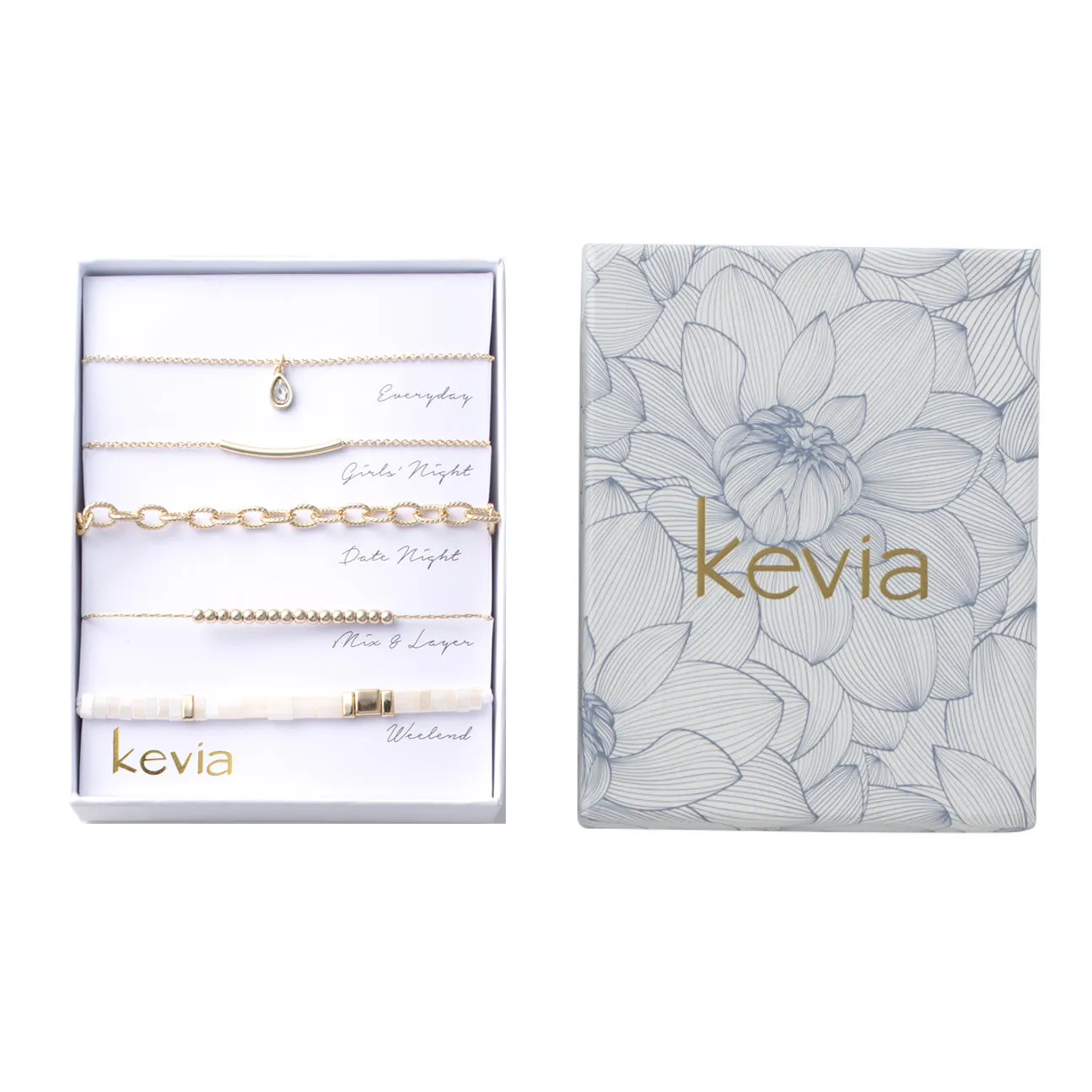 Mother of Pearl Pendant Bracelet Set