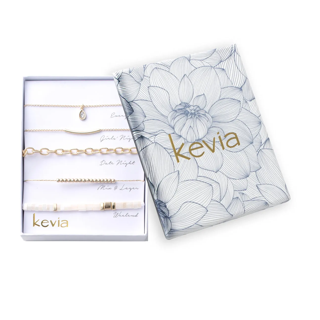 Mother of Pearl Pendant Bracelet Set