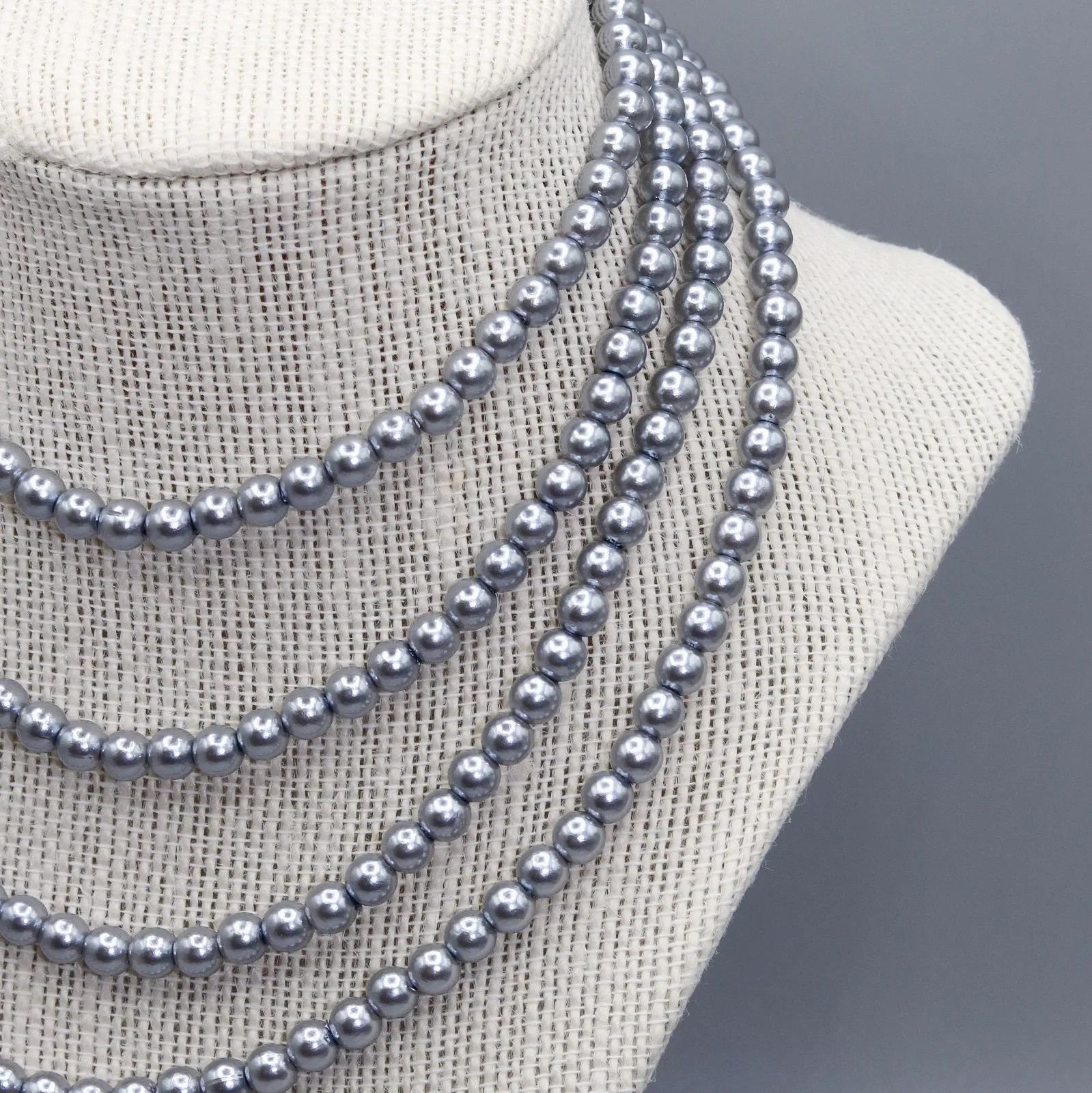 MTO | Necklace | Dainty Faux Pearl | Silver