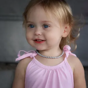 MTO | Necklace | Dainty Faux Pearl | Silver