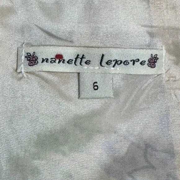 Nanette Lepore Floral Silk Trumpet Skirt Sz 6