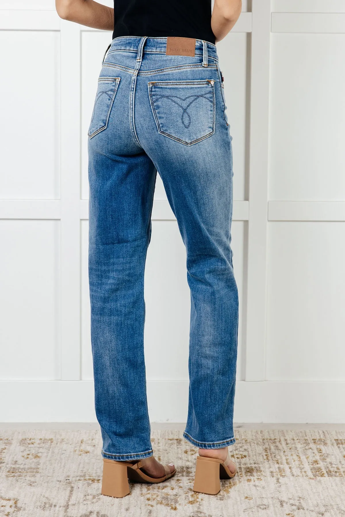 Nivea Vintage Wash Thermal Straight Jeans by Judy Blue