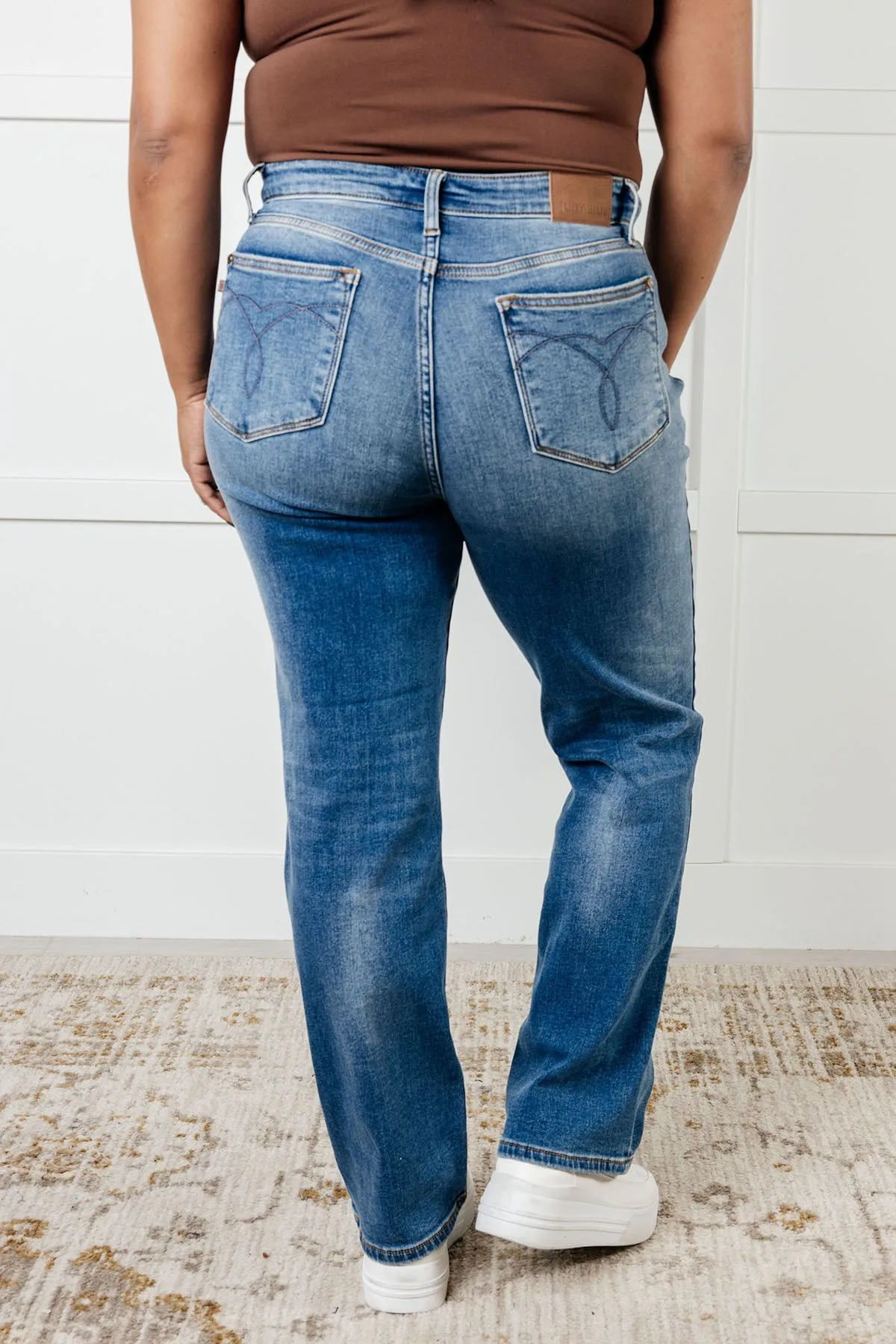 Nivea Vintage Wash Thermal Straight Jeans by Judy Blue