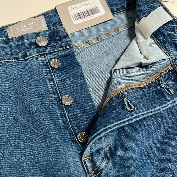 NWT Everlane The Curvy ‘90s Cheeky Straight Button Fly Jean