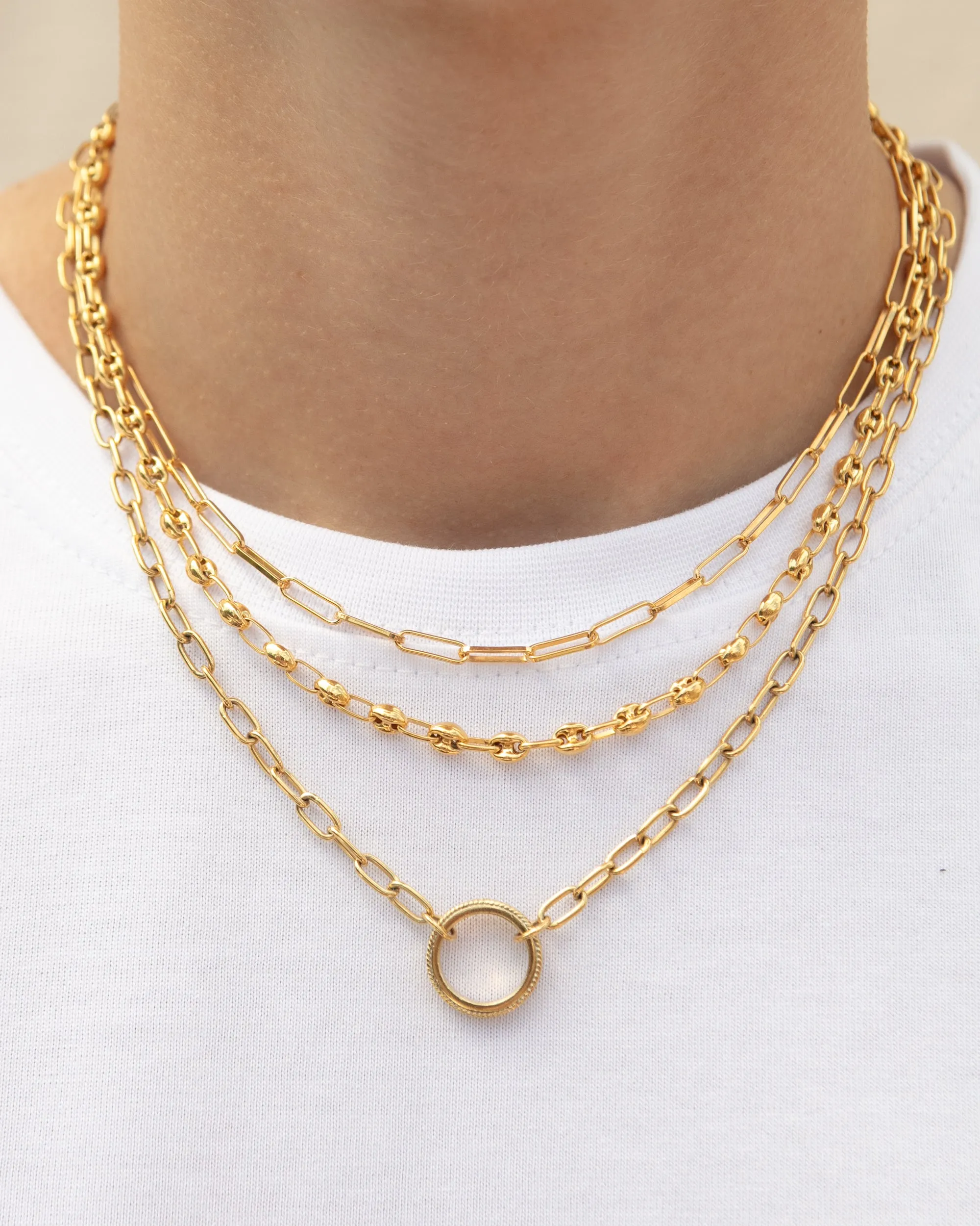 Open Chain Necklace - Gold