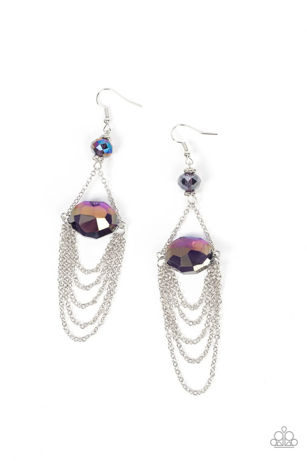 Paparazzi - Ethereally Extravagant -  Purple Earrings