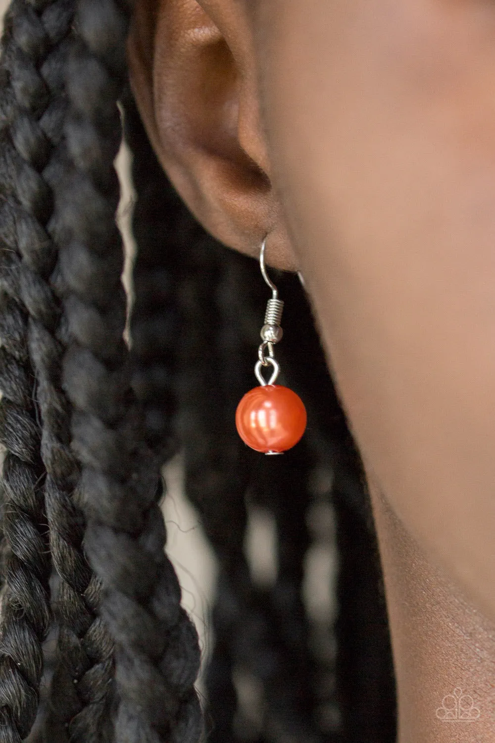 Paparazzi Party Dress Princess Necklace Orange