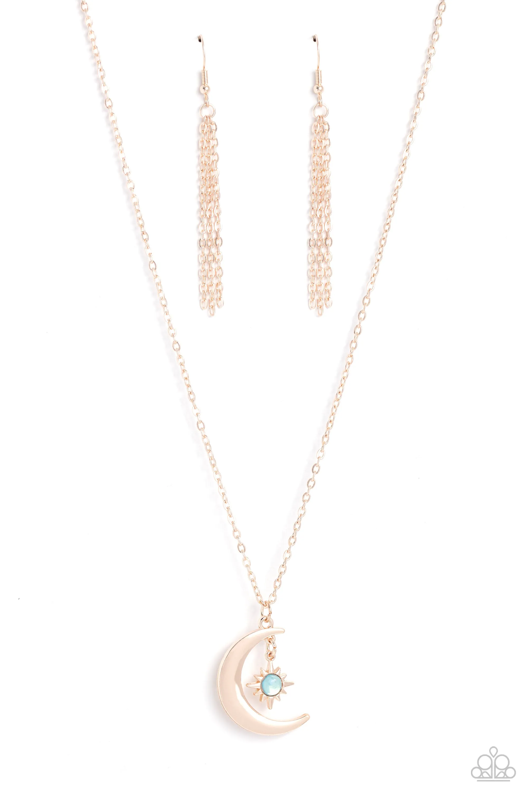 Paparazzi Stellar Sway - Rose Gold Necklace