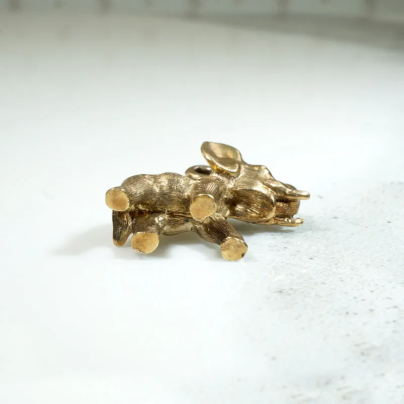 Petite 9k Gold Elephant Lucky Charm