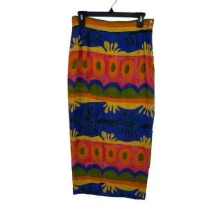 Platinum By Dorothy Schoelen Vintage Womens Skirt Size S Multicolor Side Zipper