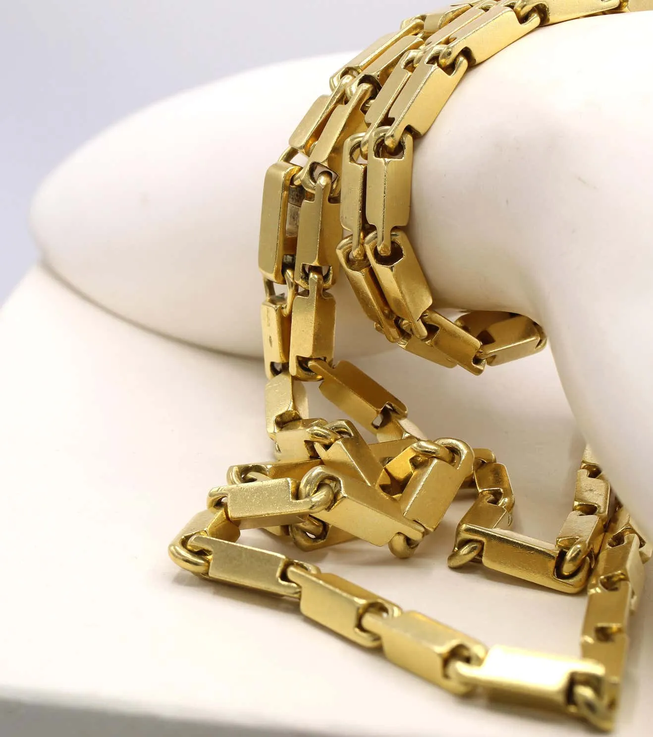 Pomellato 18 Karat Long Link Chain Necklace Bracelet Combination