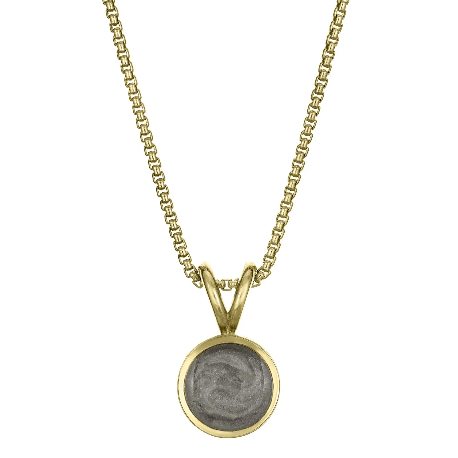 Rabbit-Ear Cremation Necklace in 14K Yellow Gold