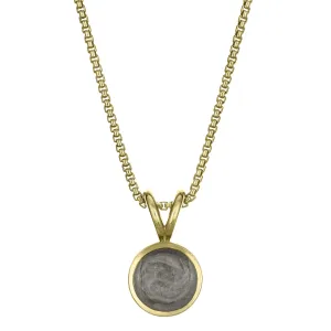 Rabbit-Ear Cremation Necklace in 14K Yellow Gold