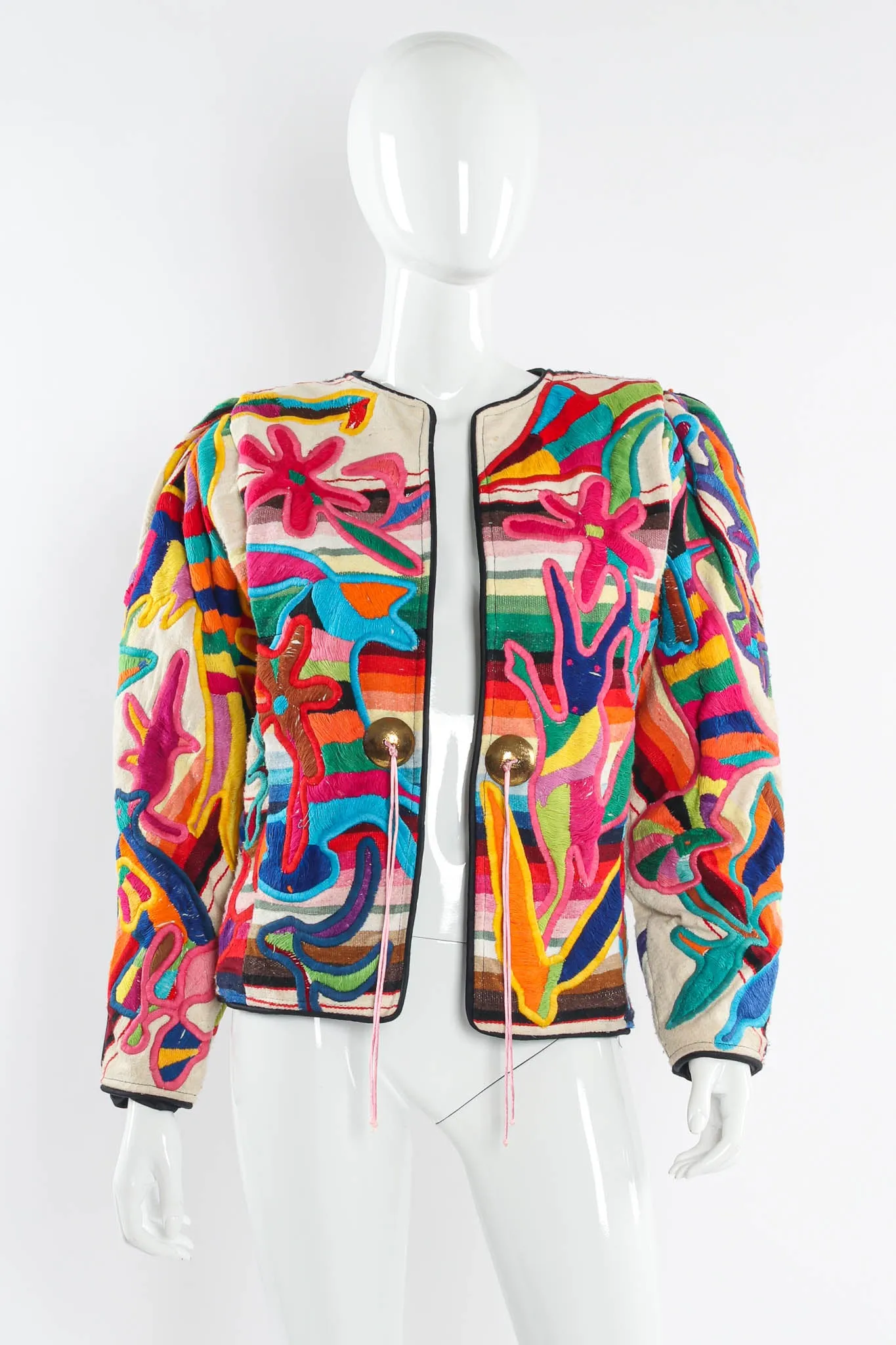 Rainbow Abstract Animal & Floral Jacket