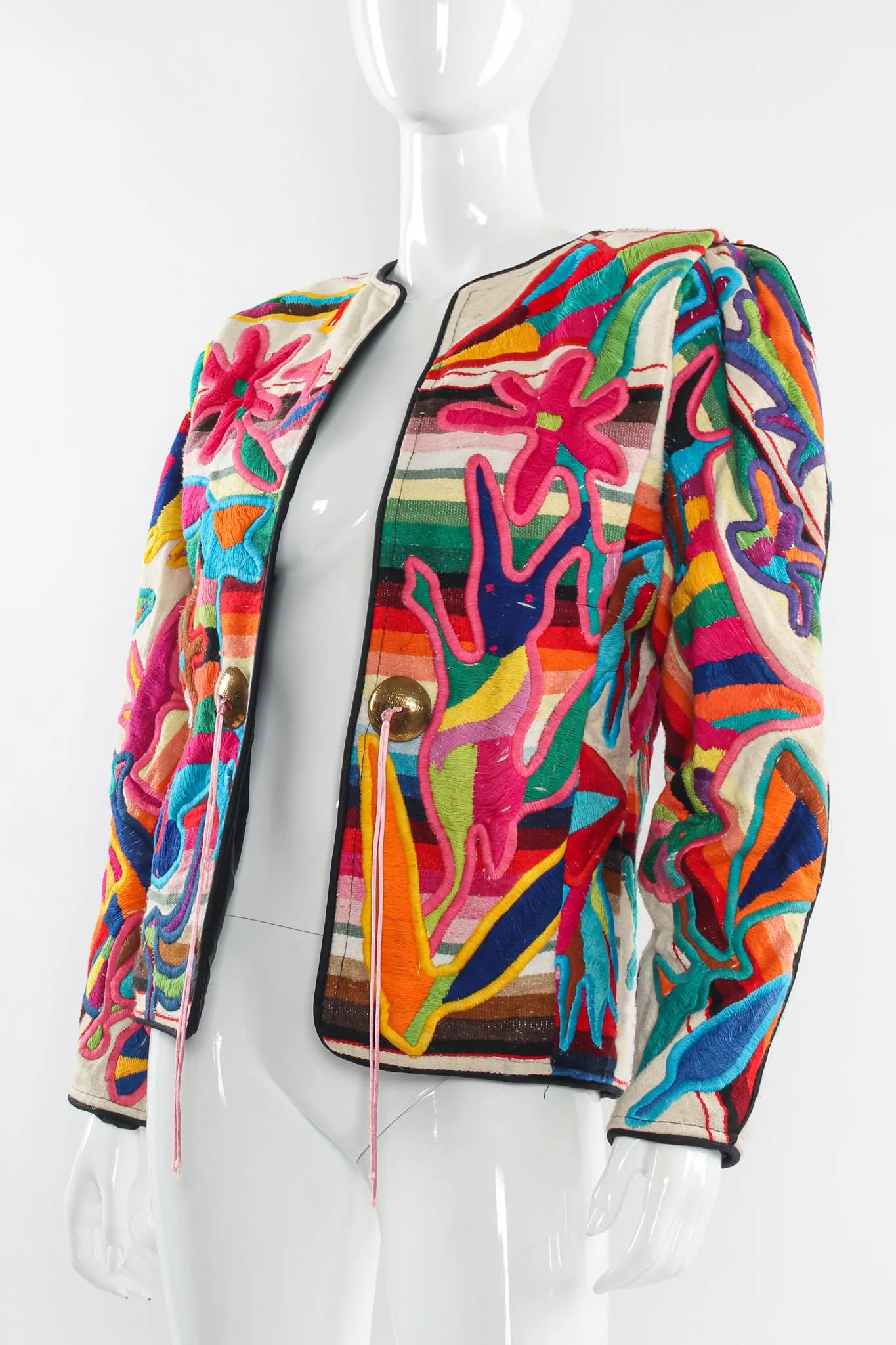 Rainbow Abstract Animal & Floral Jacket