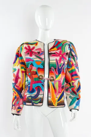 Rainbow Abstract Animal & Floral Jacket