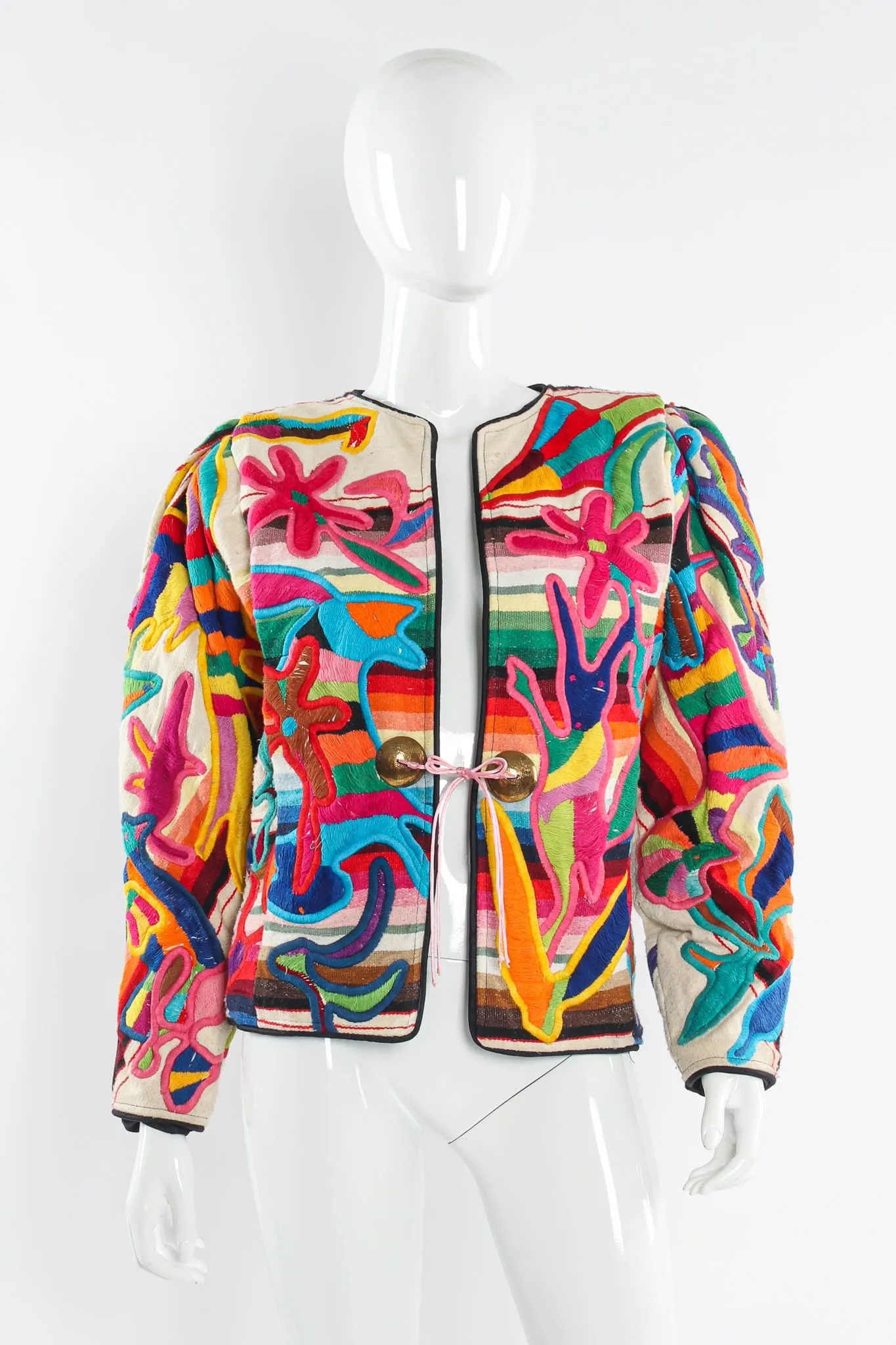 Rainbow Abstract Animal & Floral Jacket