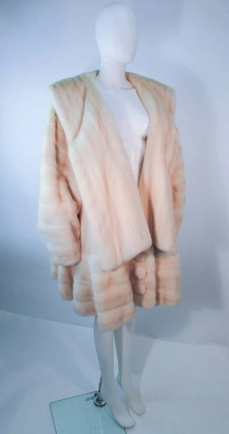 Revillon Vintage  Oversize White Mink Coat