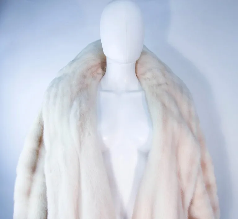 Revillon Vintage  Oversize White Mink Coat
