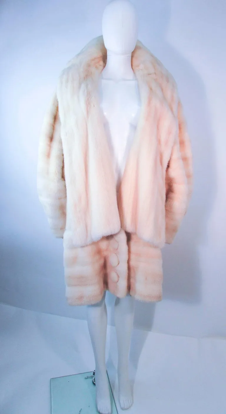 Revillon Vintage  Oversize White Mink Coat