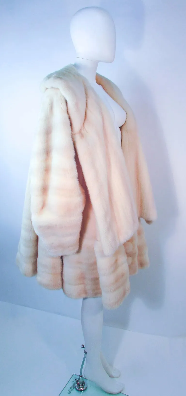 Revillon Vintage  Oversize White Mink Coat