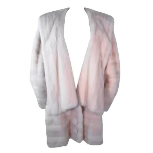 Revillon Vintage  Oversize White Mink Coat