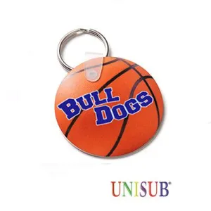Round Aluminum Keychain