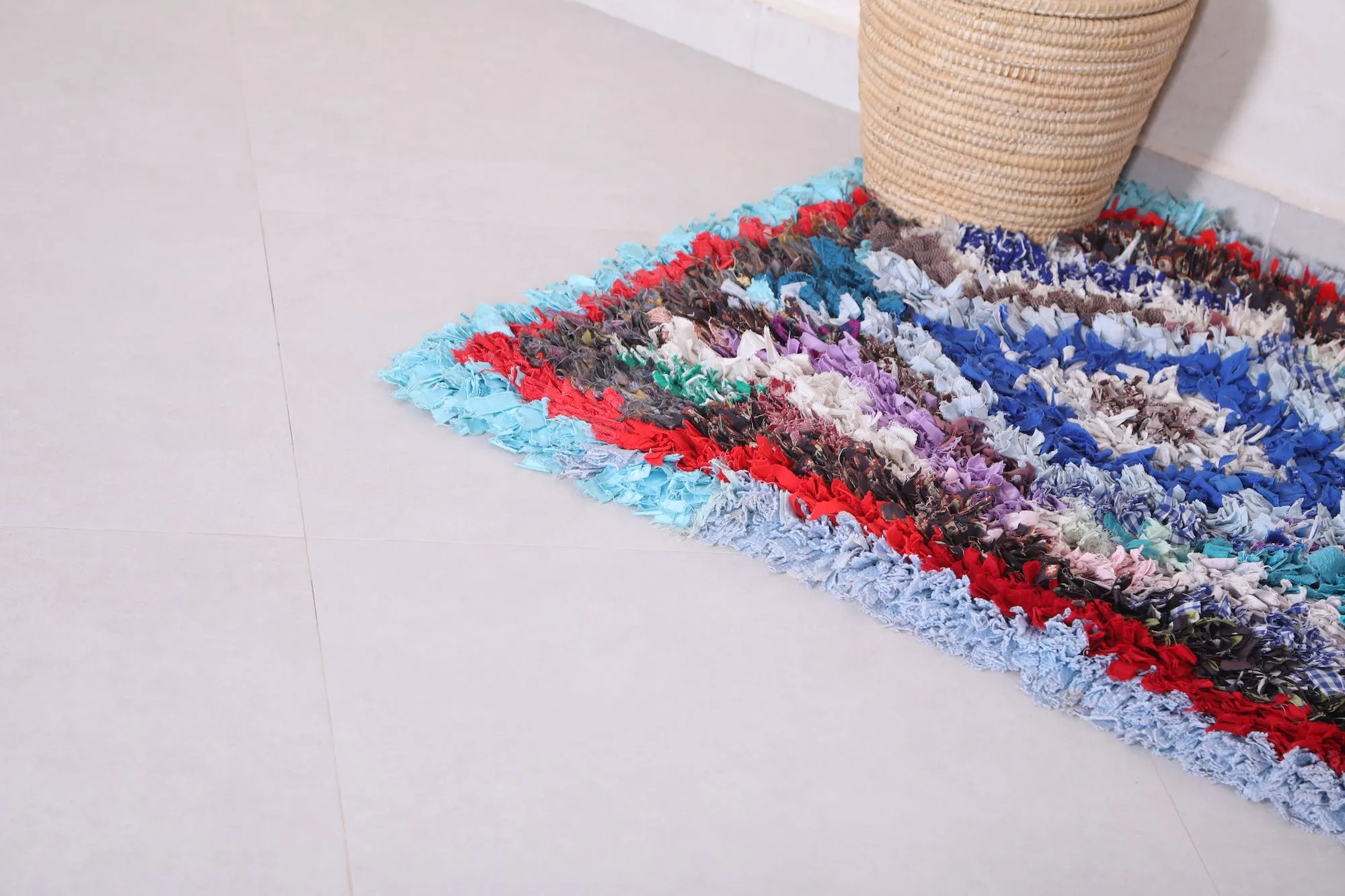 Runner Boucherouite Rug 2.6 FT X 5.9 FT