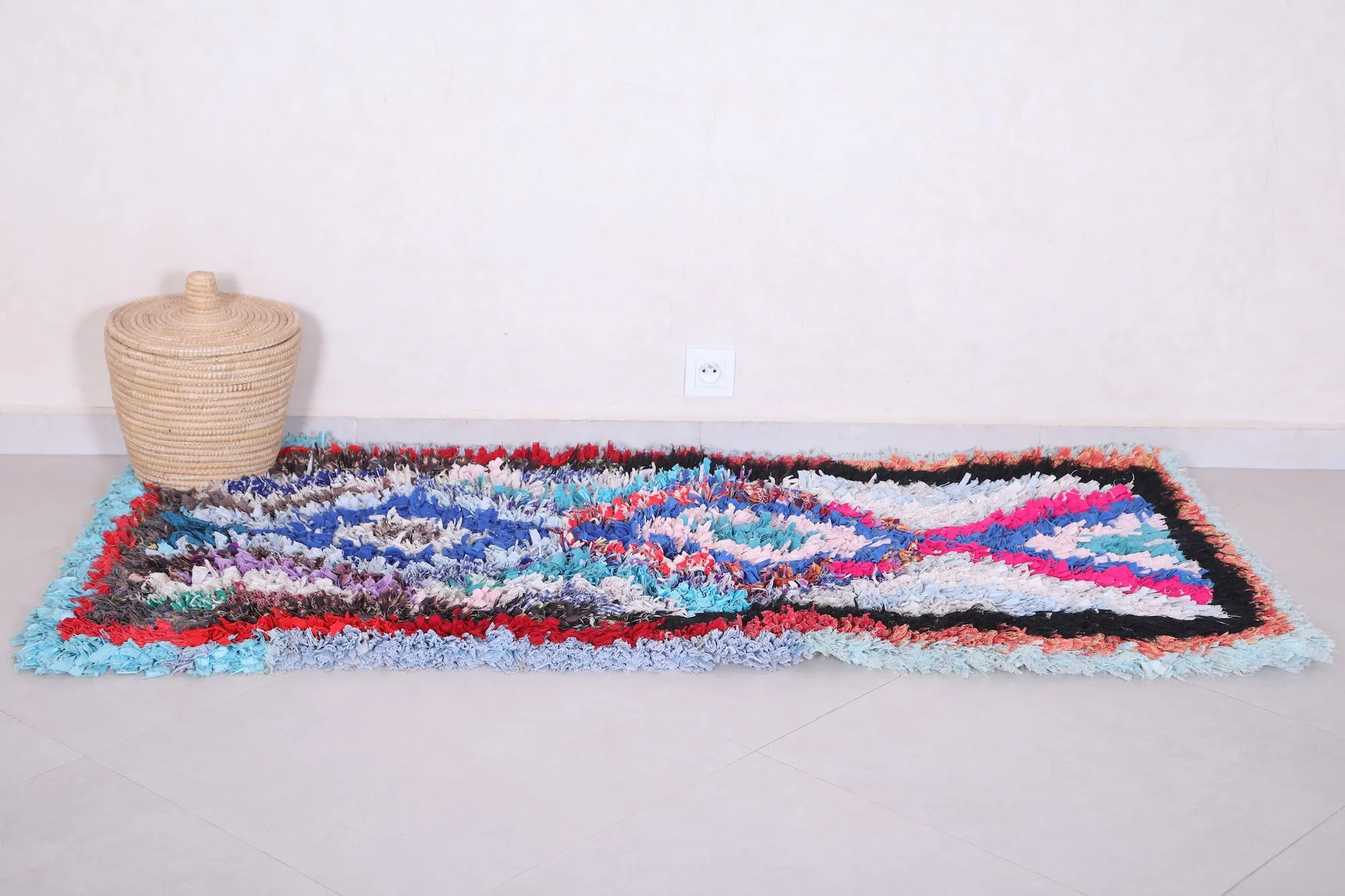 Runner Boucherouite Rug 2.6 FT X 5.9 FT
