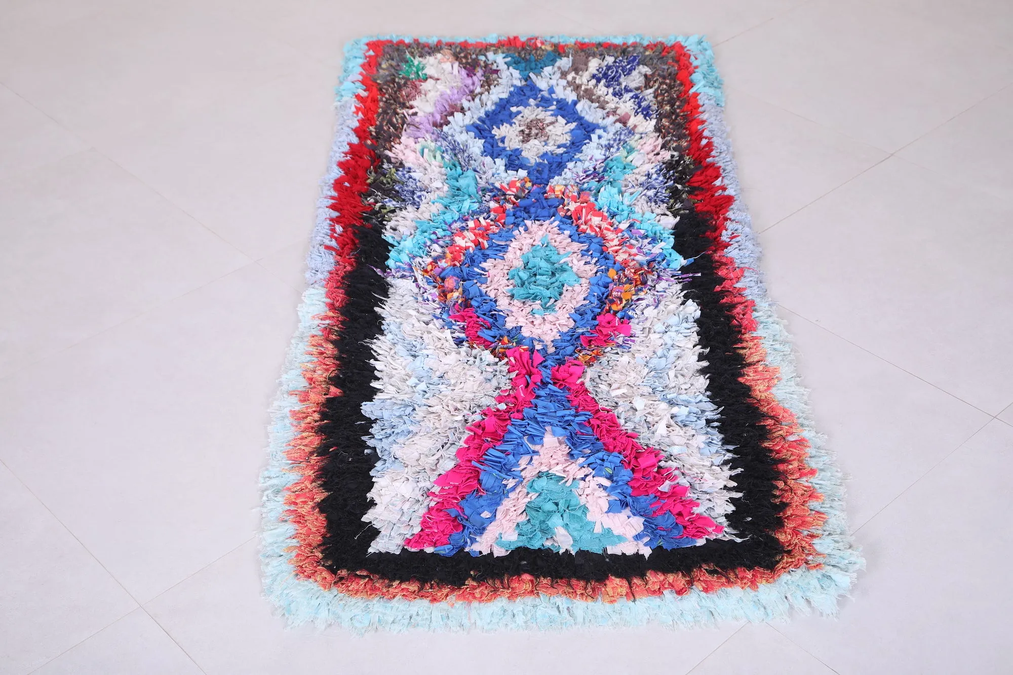 Runner Boucherouite Rug 2.6 FT X 5.9 FT