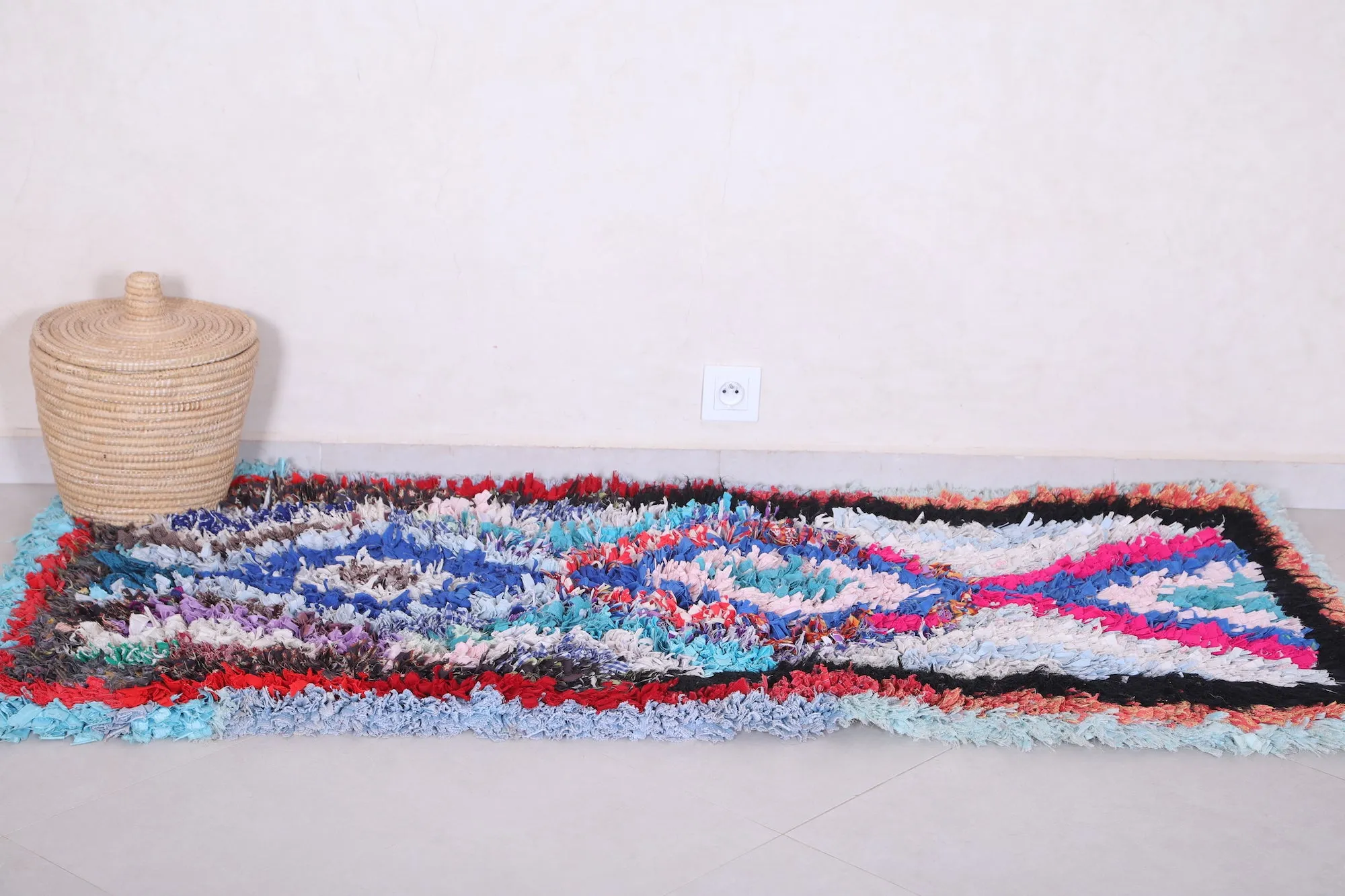 Runner Boucherouite Rug 2.6 FT X 5.9 FT