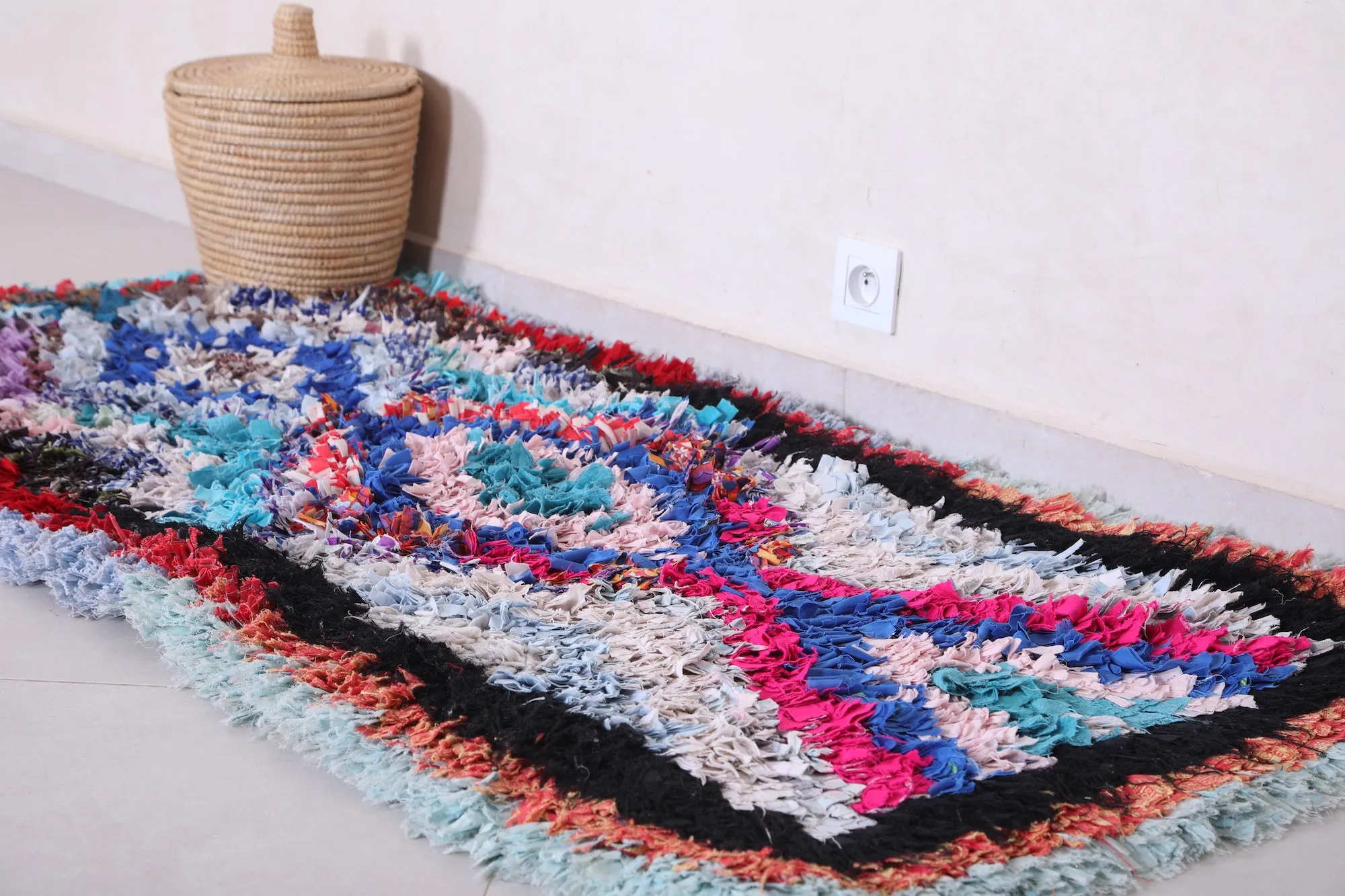 Runner Boucherouite Rug 2.6 FT X 5.9 FT