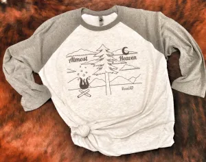 Rural Heart by Rene’ Earnhardt “Almost Heaven” baseball shirt.