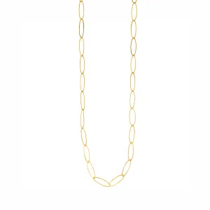 Saucer Chain Necklace in Gold