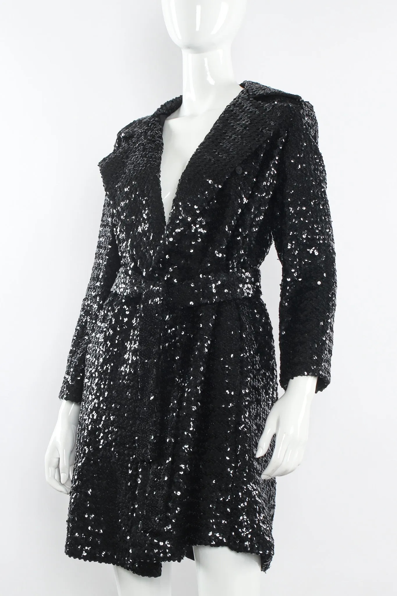Sequin Coat Dress
