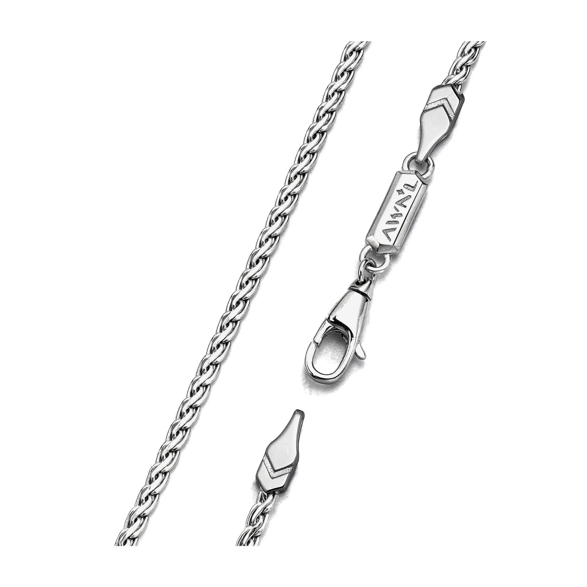 Seraph Wing Silver Obsidian Necklace