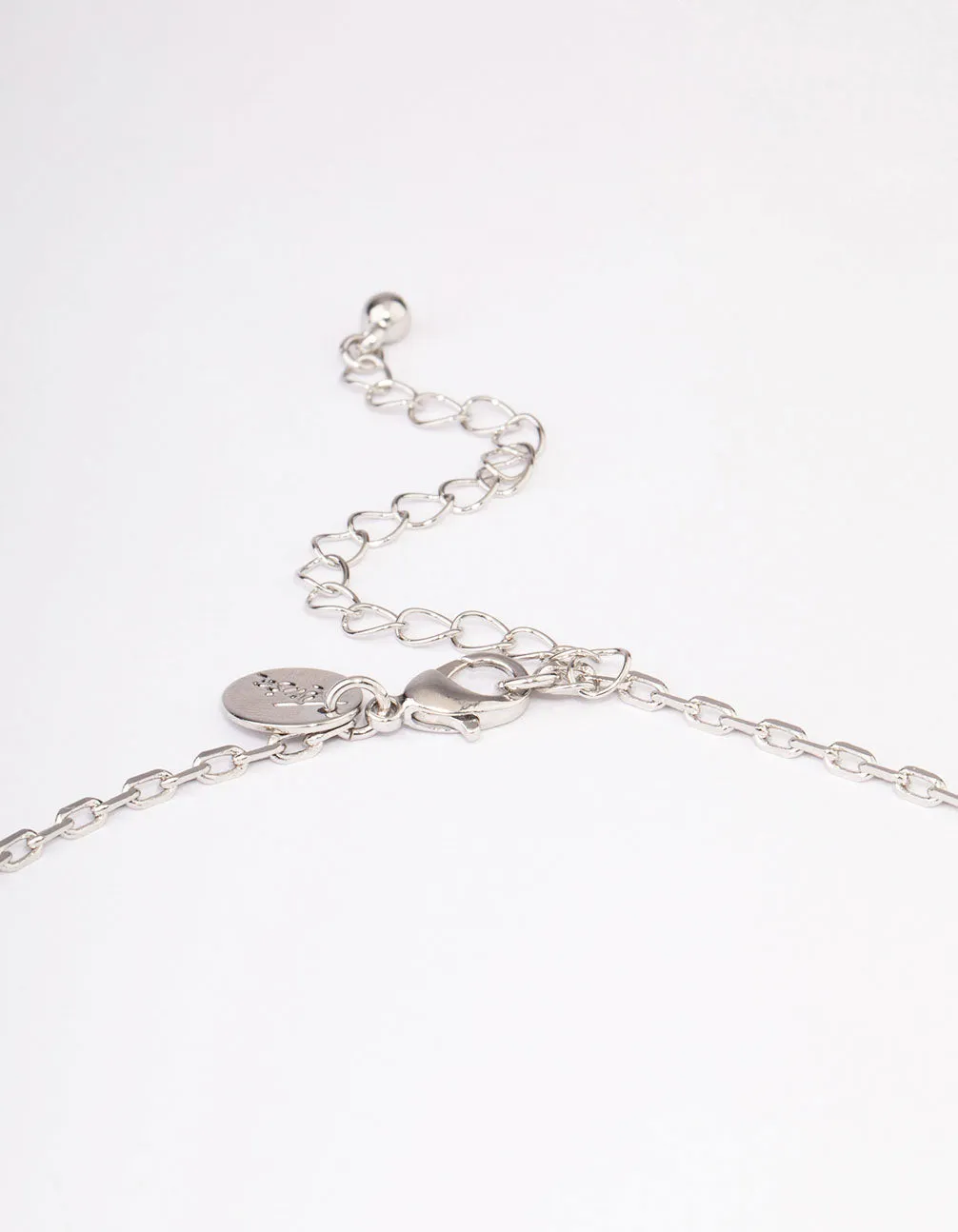 Silver Bow Chain Necklace