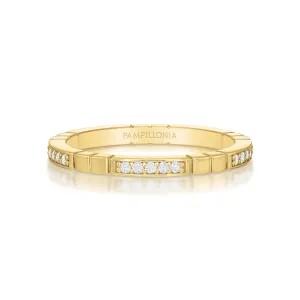 Sloane Modern Bead Set Eternity Band