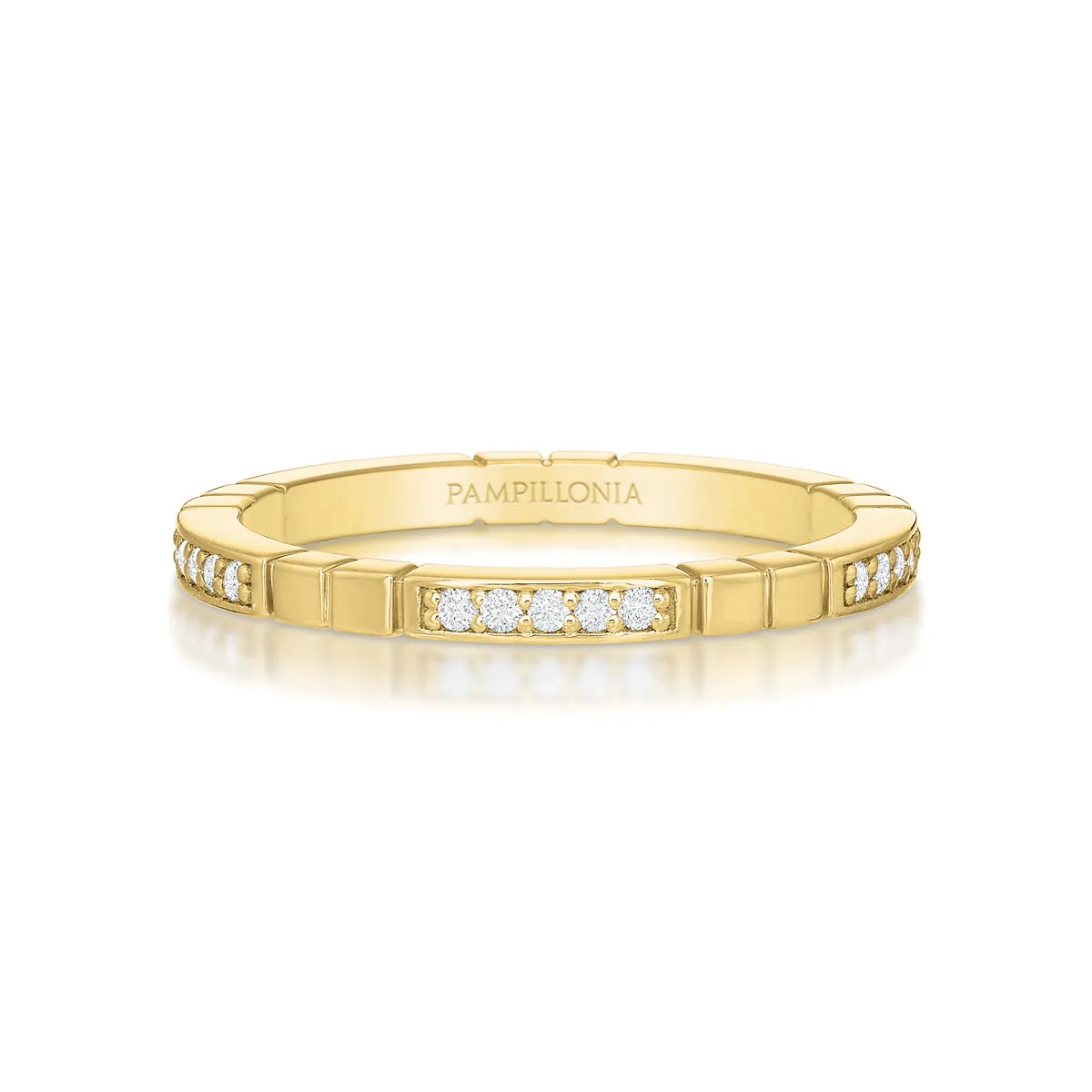 Sloane Modern Bead Set Eternity Band