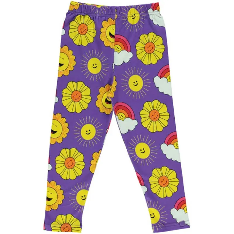 Smafolk Sun Leggings - Purple Heart (Last one! 2-3y)