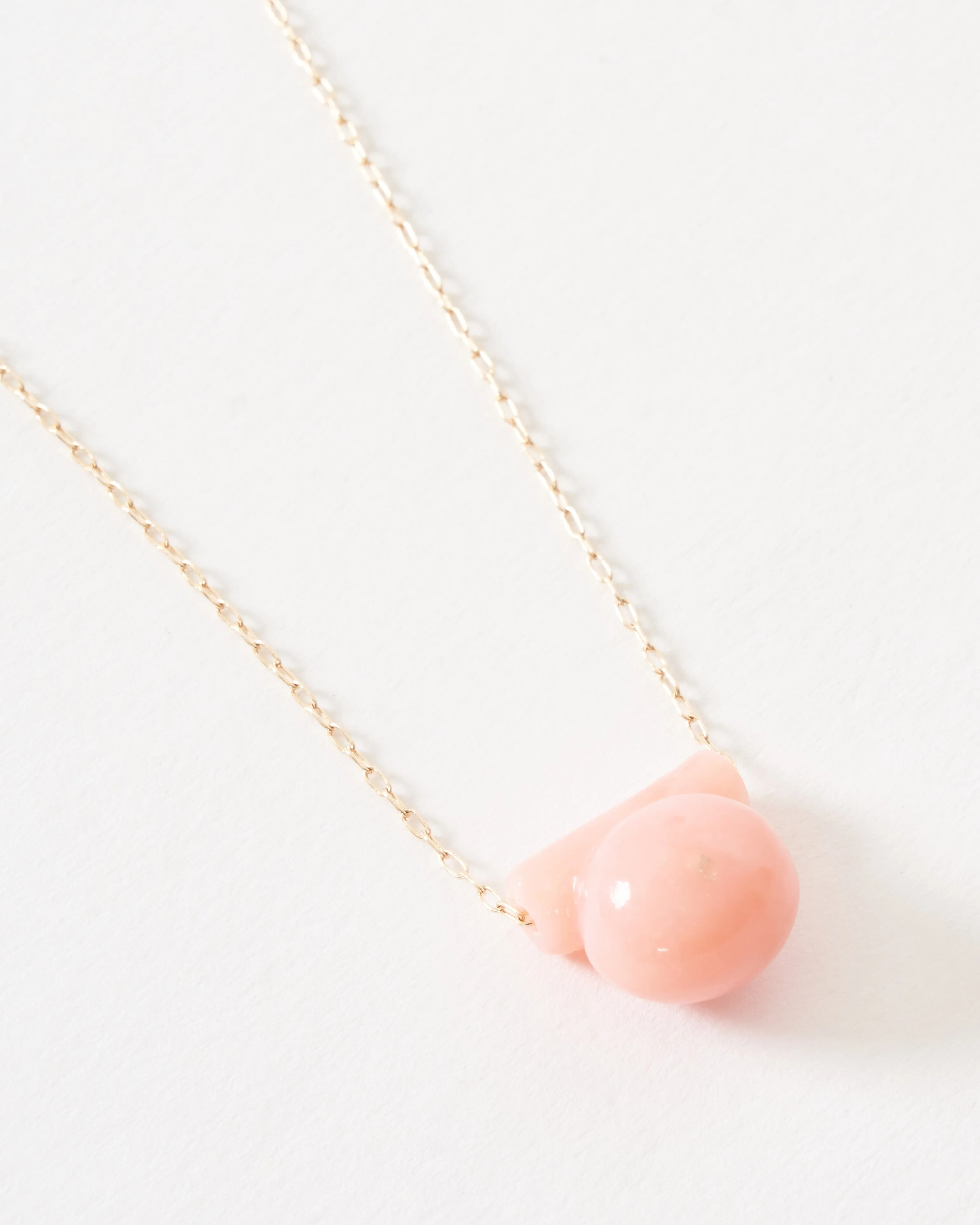 small opal etruscan bead necklace