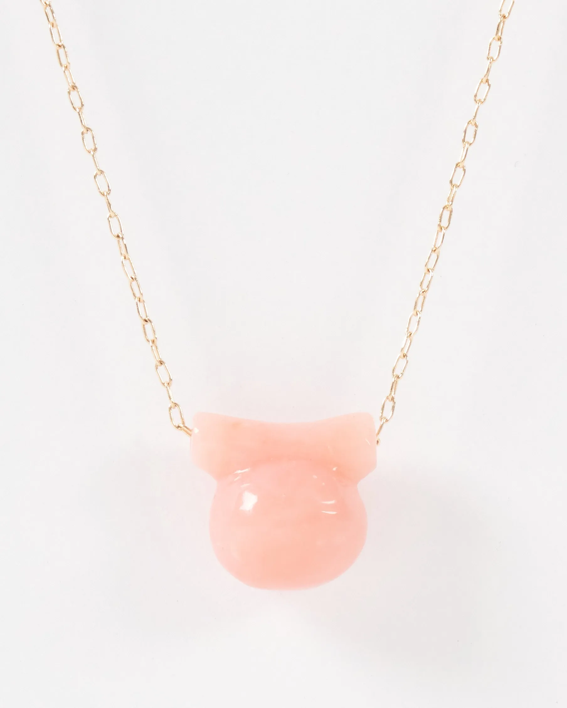 small opal etruscan bead necklace