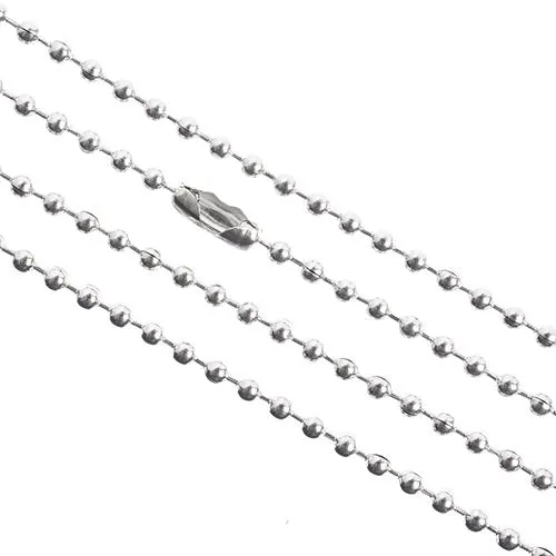 Stainless Steel Ball Chain 1m 2.4mm w/Connector