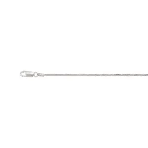 Sterling Silver (1.8mm)  Rounded Snake Chain