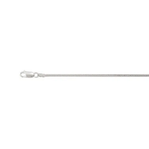 Sterling Silver (1.8mm)  Rounded Snake Chain