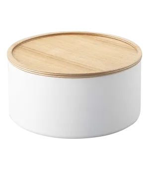 Storage Case - Tall - Steel   Wood: White