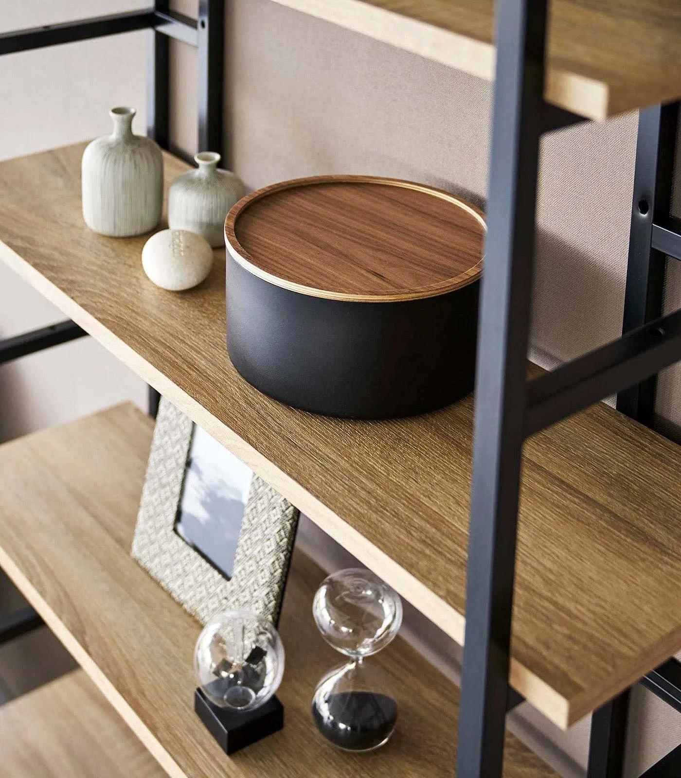 Storage Case - Tall - Steel   Wood: White